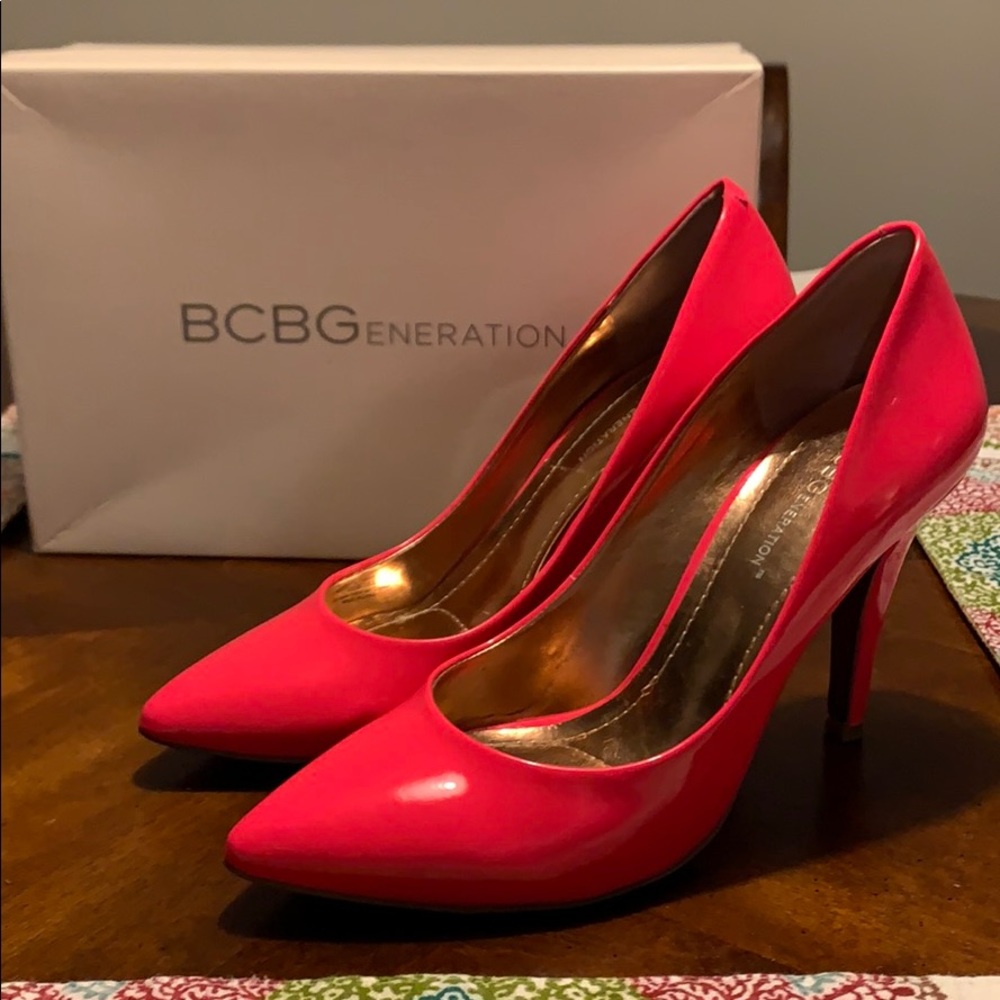 BCBGeneration “Cielo” Pumps - Neon Pink